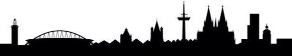 Kölner Skyline Silhouette